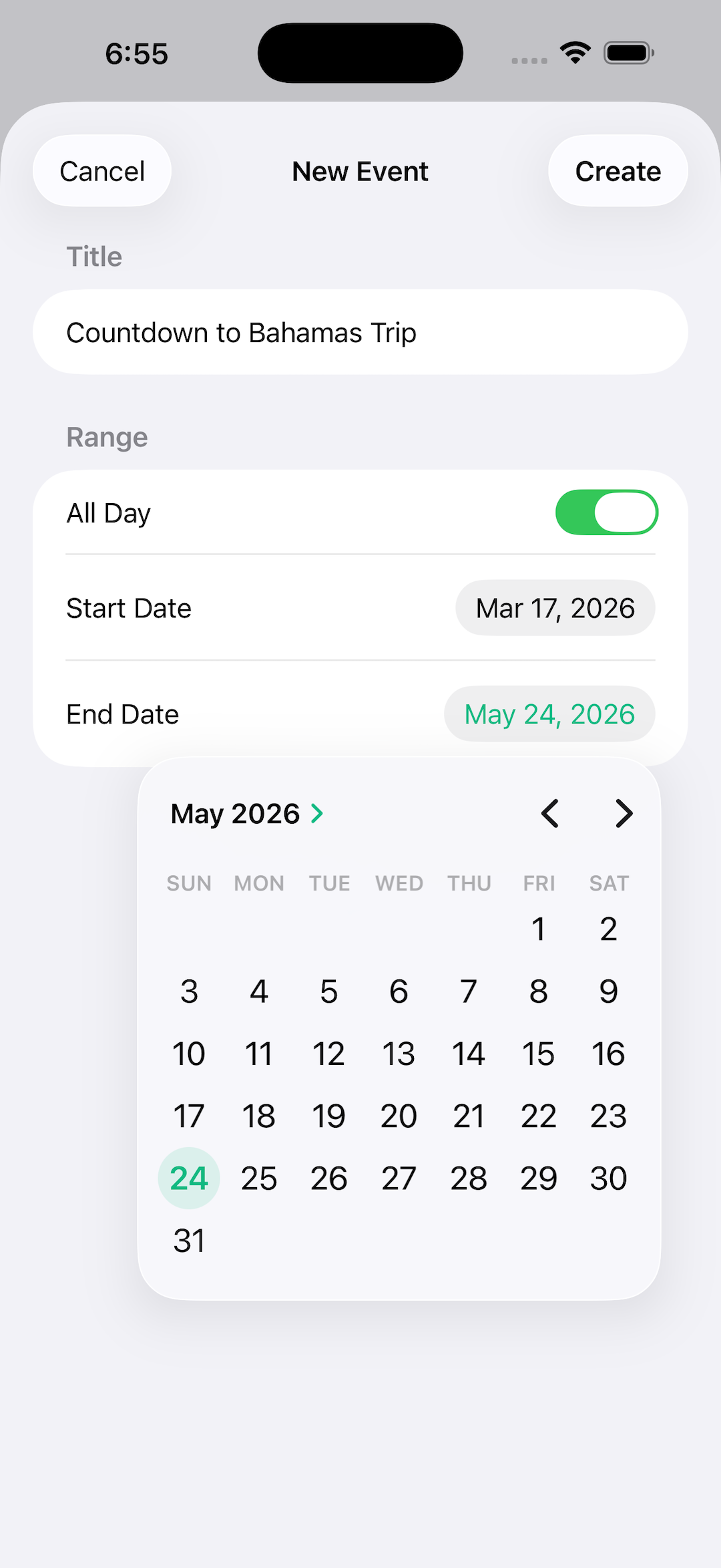 Progress Trail app screenshot 2