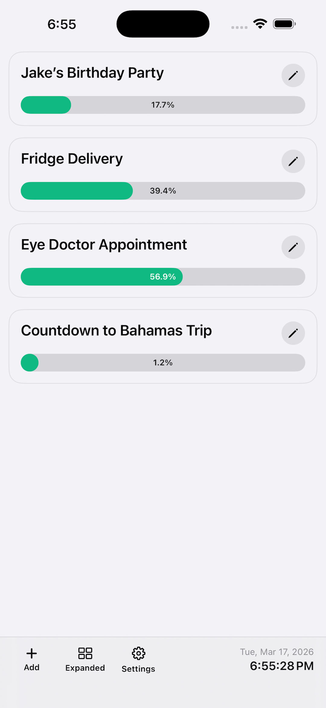 Progress Trail app screenshot 3